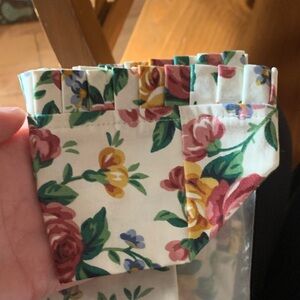 Longaberger Garden Splendor Tea Basket Liner NWT